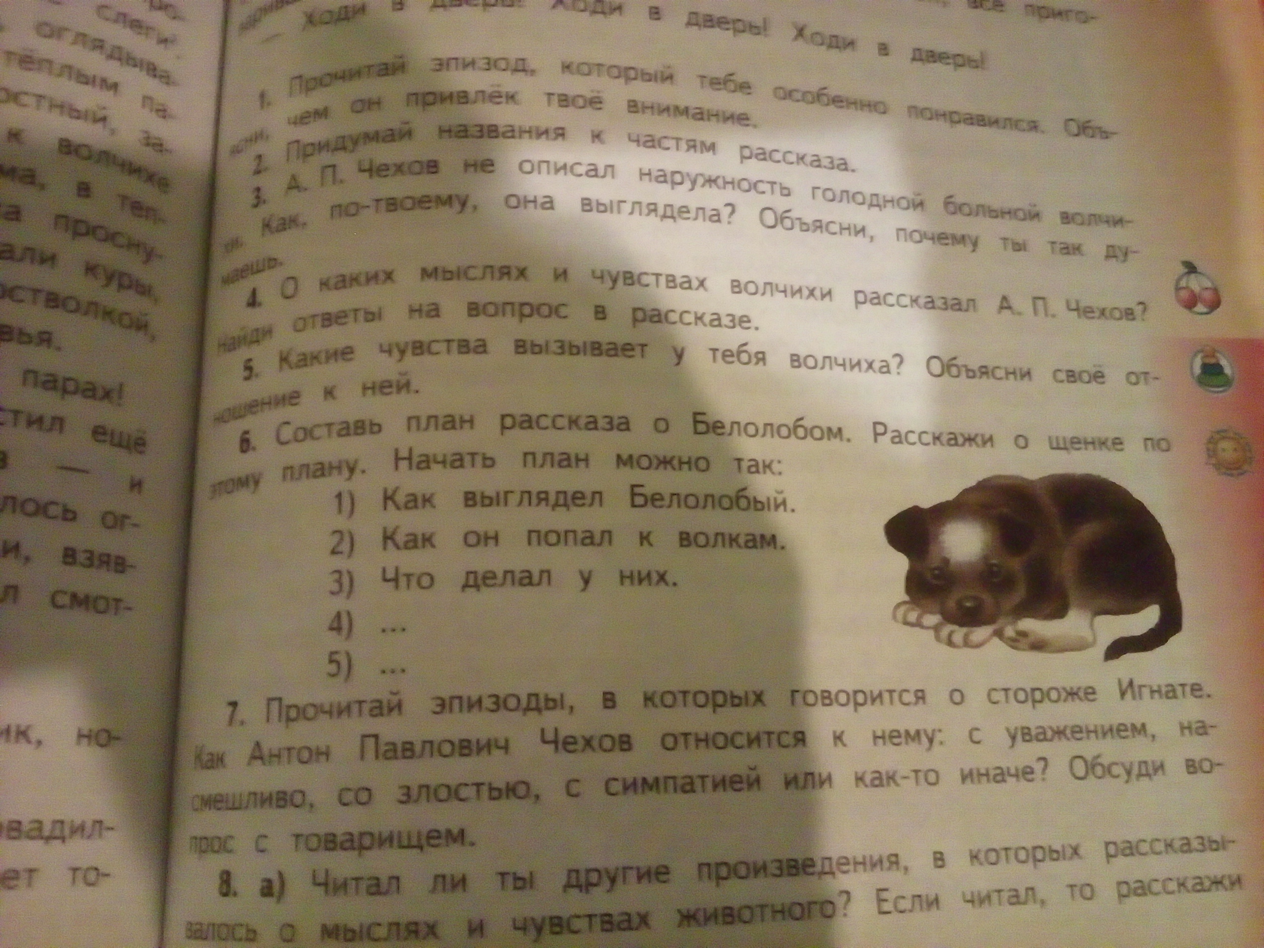 «белолобый» краткое содержание рассказа чехова – читать пересказ онлайн