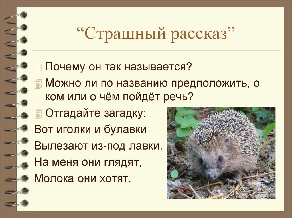 Урок литературного чтения по фгос, 2 класс. школа россии. чарушин «страшный рассказ»
