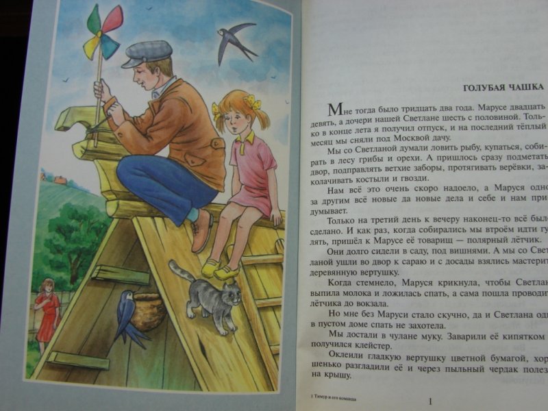 Краткое содержание голубая чашка гайдара для читательского дневника