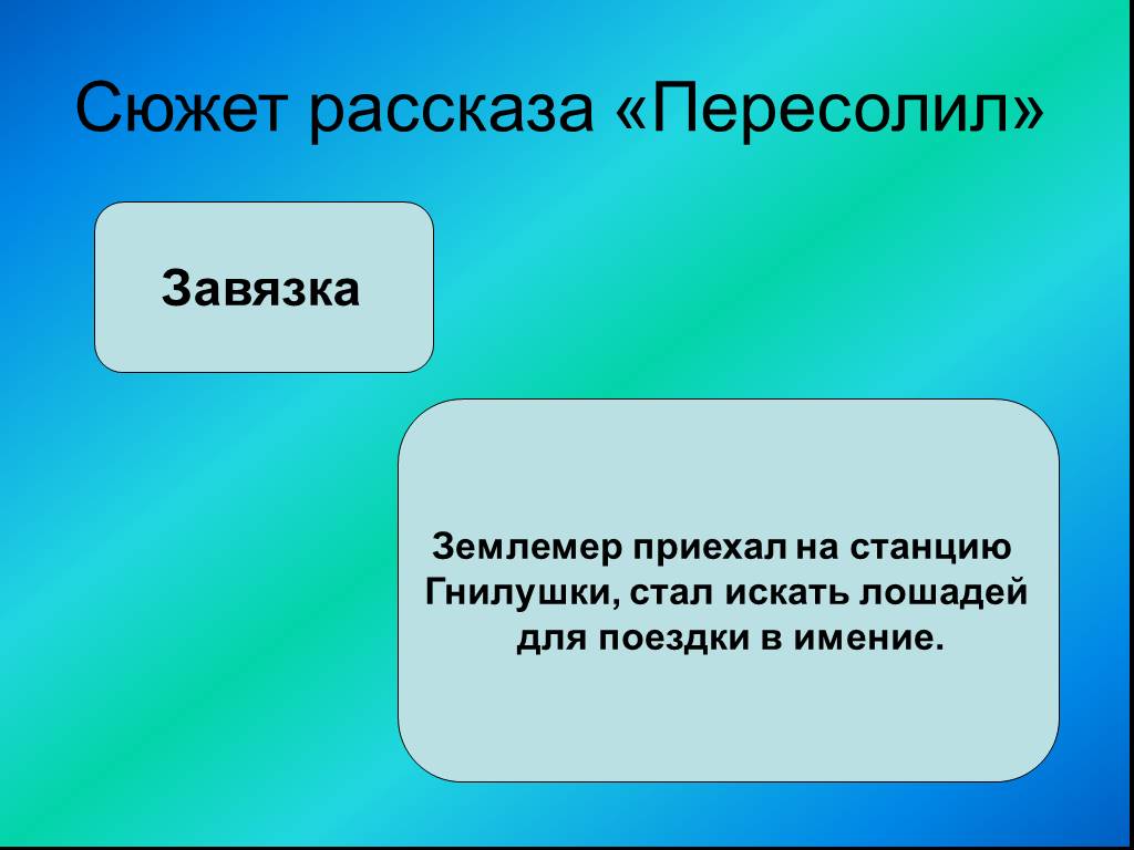 Кратко «пересолил» а. п. чехов