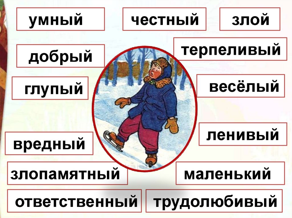Носов на горке: главная мысль, главные герои - что писать?