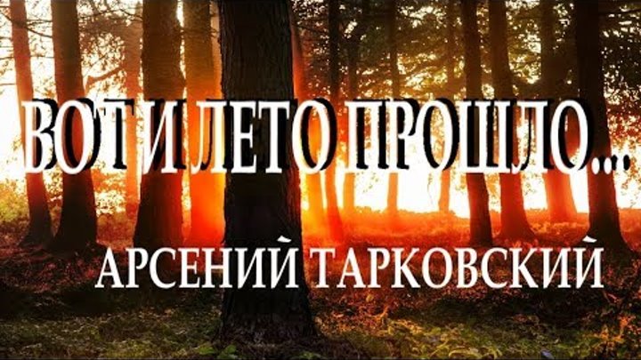 «вот и лето прошло. » как стихотворение арсения тарковского стало популярным среди всего советского союза