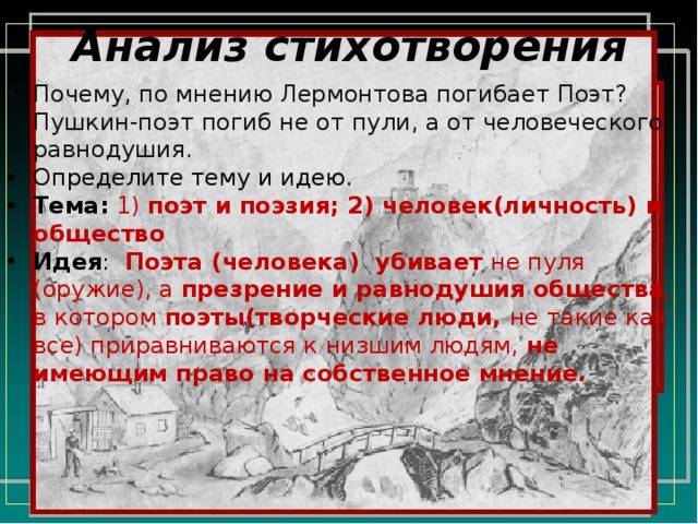 Анализ стихотворения лермонтова «отчего. анализ стихотворения лермонтова «отчего потому что иоанн говорил ему: не должно тебе иметь ее