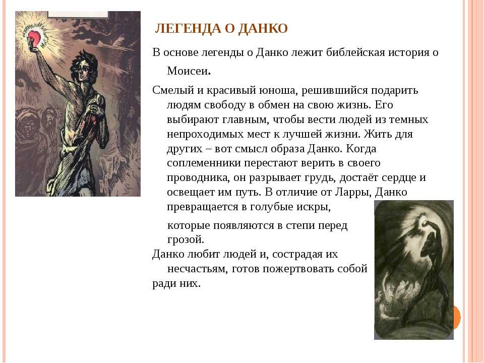 Анализ легенды о данко из рассказа м. горького «старуха изергиль» (старуха изергиль горький)