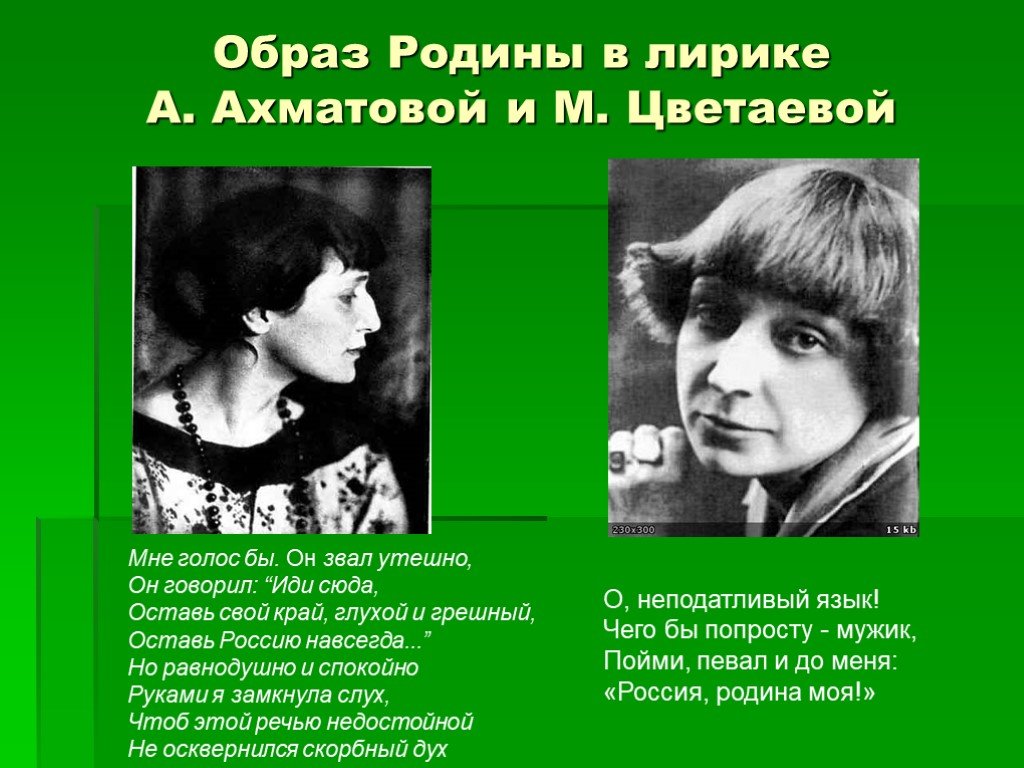 Тема родины в творчестве марины цветаевой