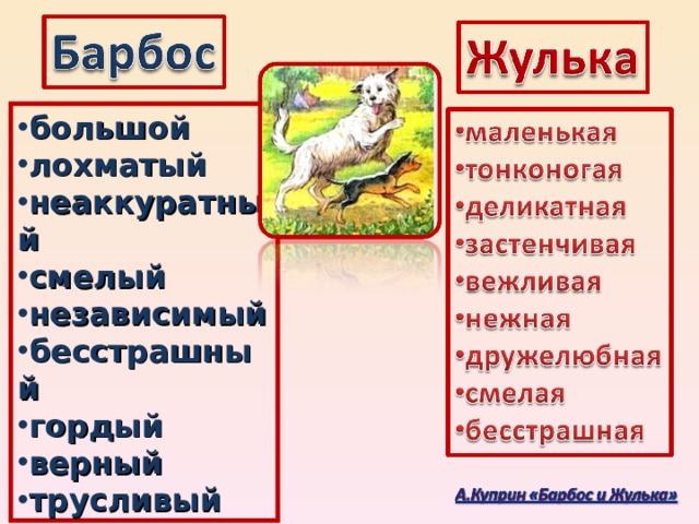 «барбос и жулька»