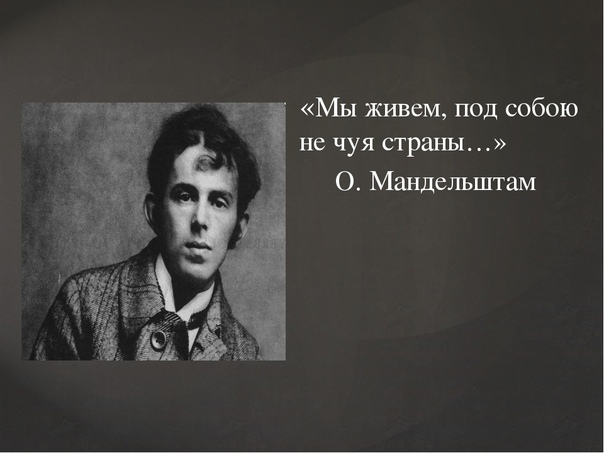 Анализ стихотворения мы живем под собою не чуя страны мандельштама
