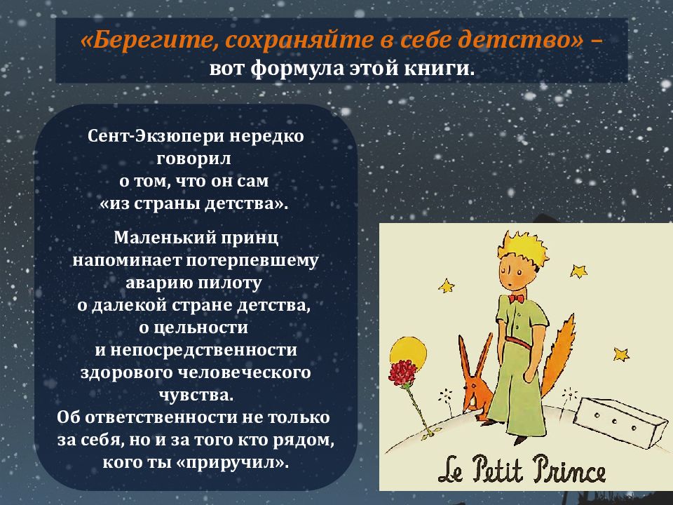 Смысл произведения маленький принц | какой смысл