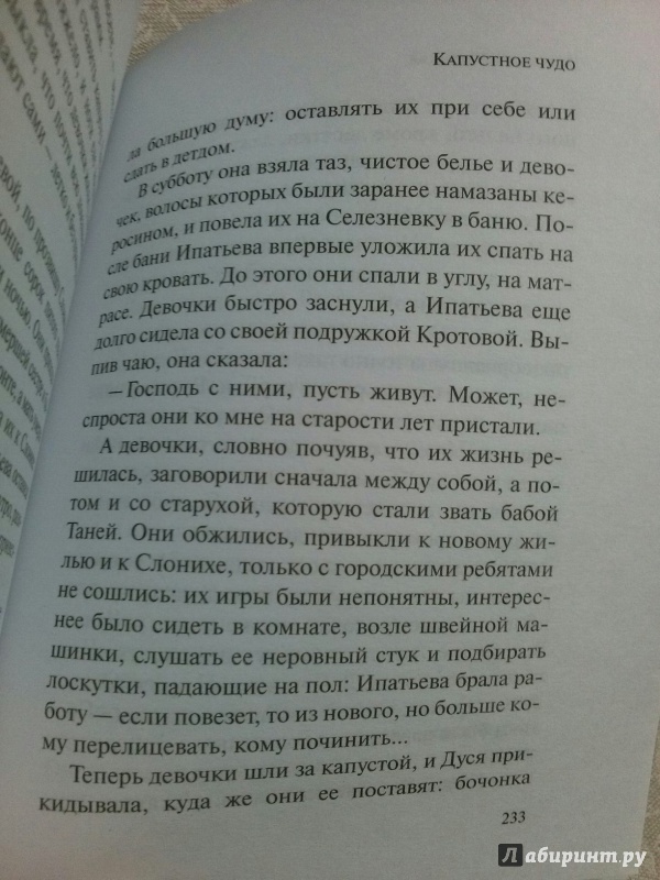 Смысл рассказа «капустное чудо» людмилы улицкой