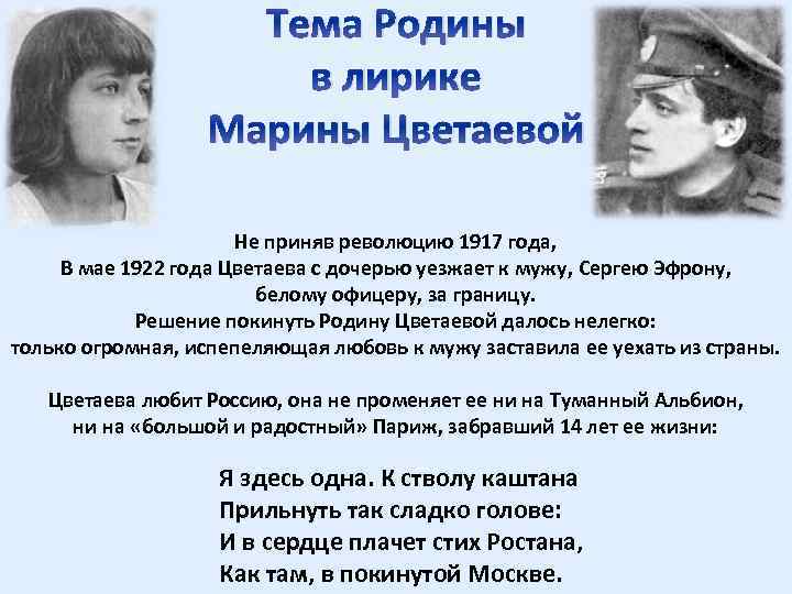 Анализ стихотворения цветаевой страна сочинения и текст