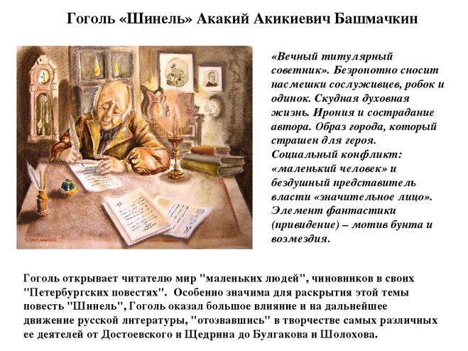 Шинель кратчайшее содержание: для читательского дневника