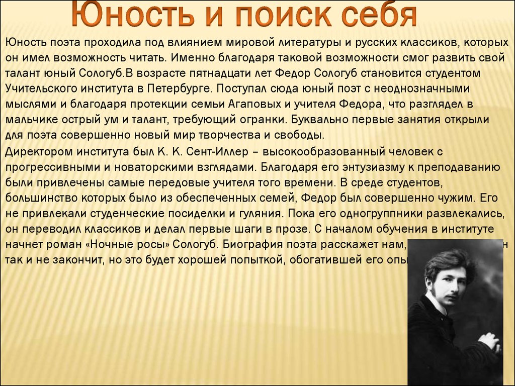 Биография федора сологуба