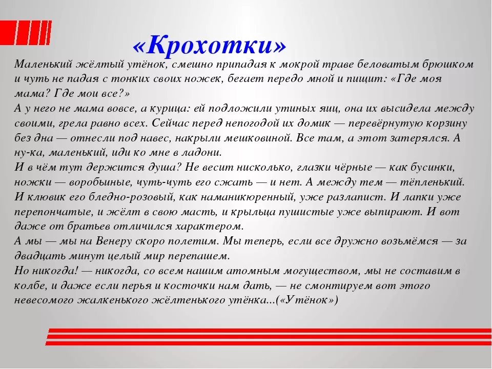 Анализ цикла а.и. солженицына «крохотки» — жанр, мысль и темы рассказов