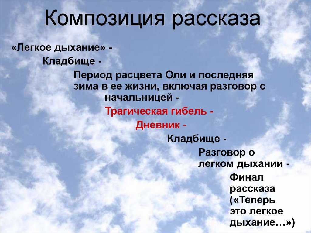Анализ «легкое дыхание» бунин