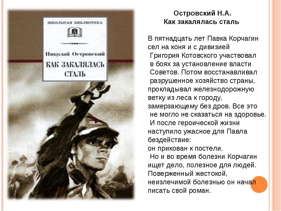 Смысл книги как закалялась сталь | какой смысл