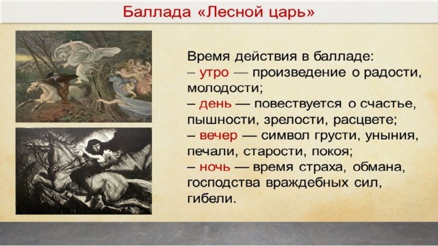 Анализ стихотворения жуковского лесной царь