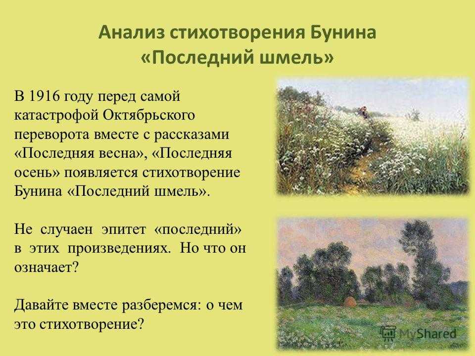 «анализ стихотворения «настанет день - исчезну я…". «анализ стихотворения «настанет день - исчезну я…" анализ стихотворения бунина «настанет день — исчезну я…»