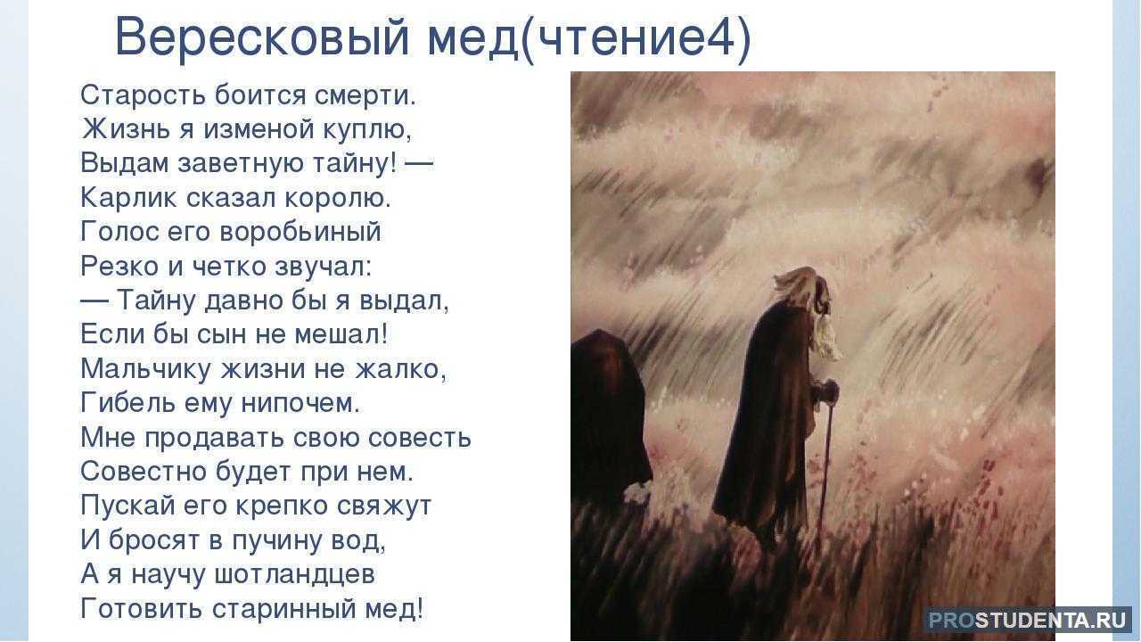 Вересковый мед читательский дневник. «вересковый мед» читательский дневник