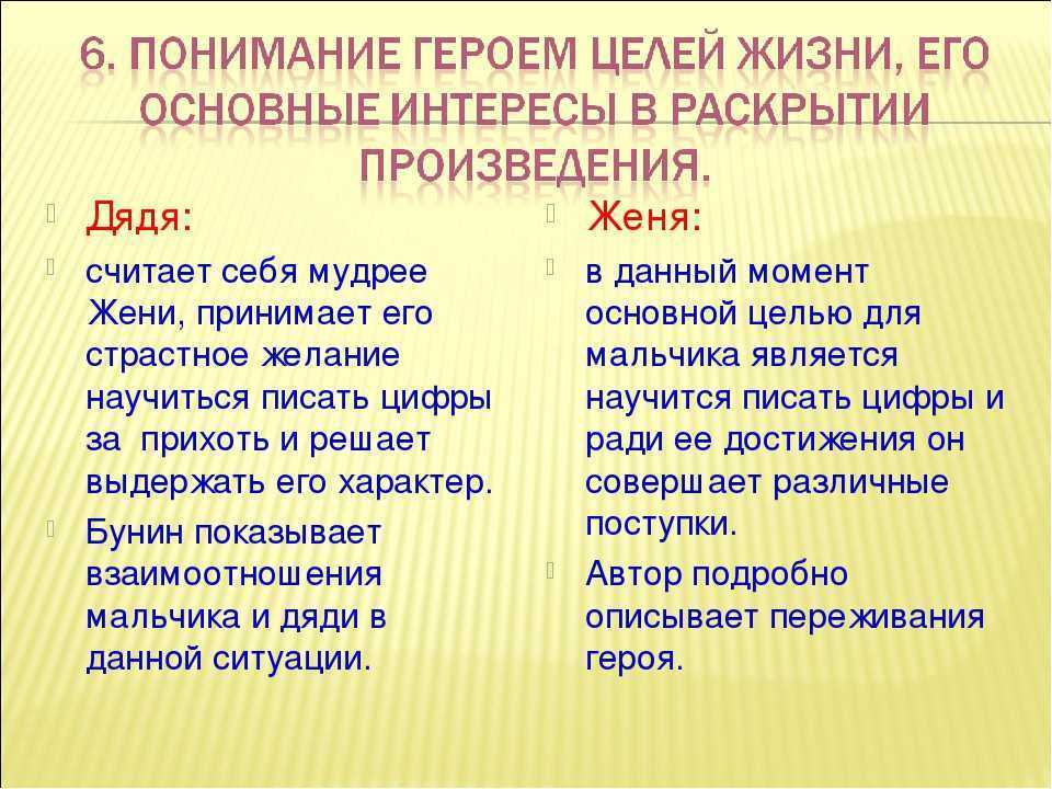 Анализ рассказа «цифры» (и. а. бунин)