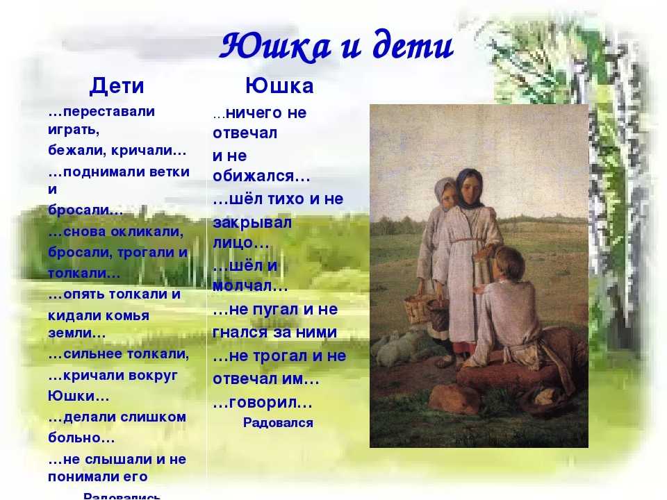 «юшка» краткое содержание рассказа андрея платонова – читать пересказ онлайн